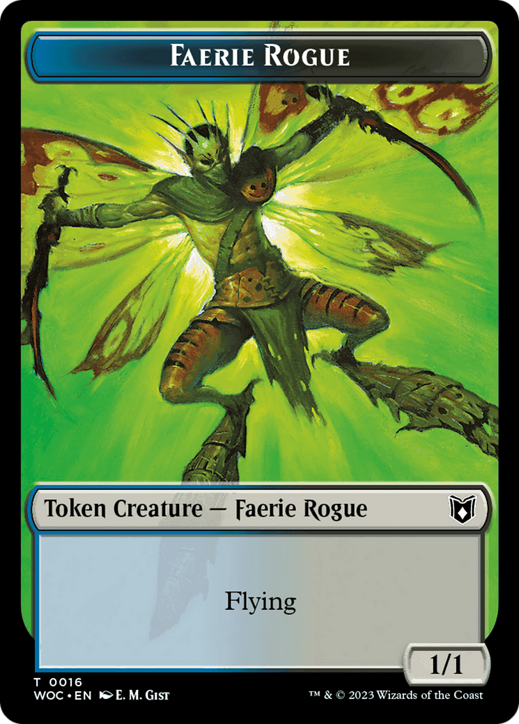 Faerie Rogue // Copy (0016) Double-Sided Token [Wilds of Eldraine Commander Tokens] | Fandemonia Ltd