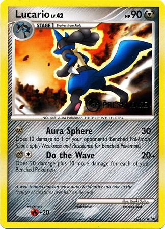 Lucario (53/127) (Prerelease Promo) [Diamond & Pearl: Black Star Promos] | Fandemonia Ltd