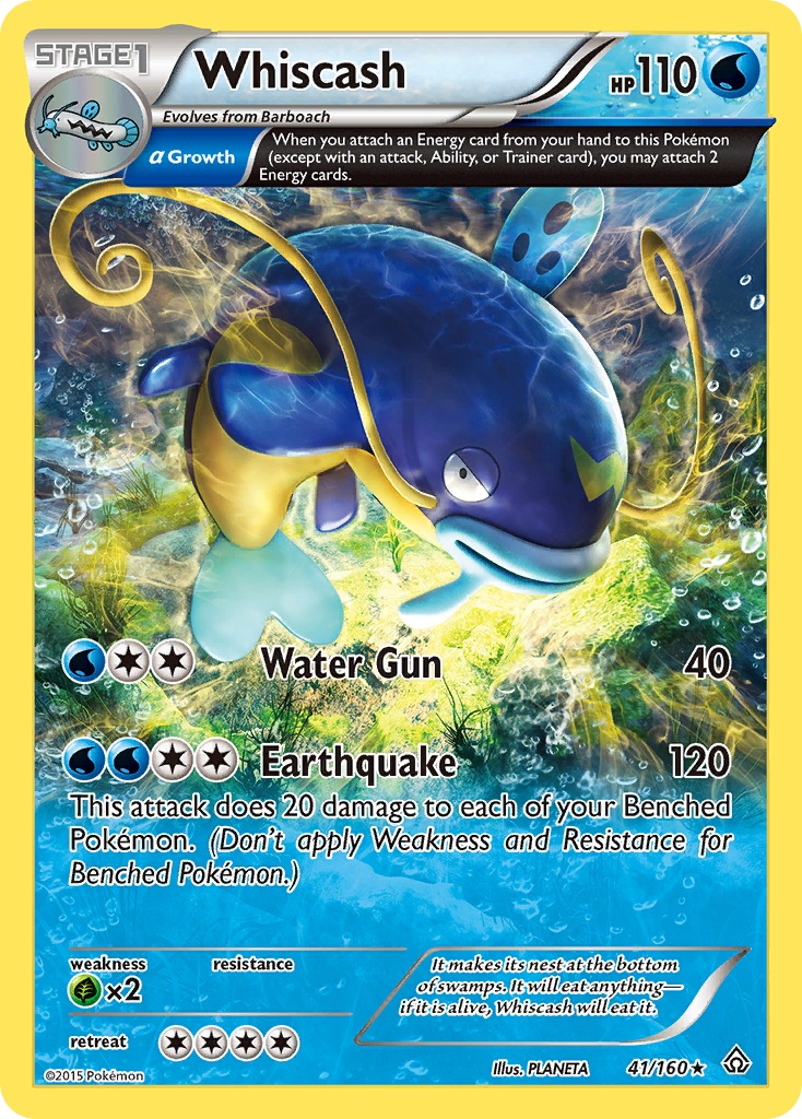 Whiscash (41/160) [XY: Primal Clash] | Fandemonia Ltd