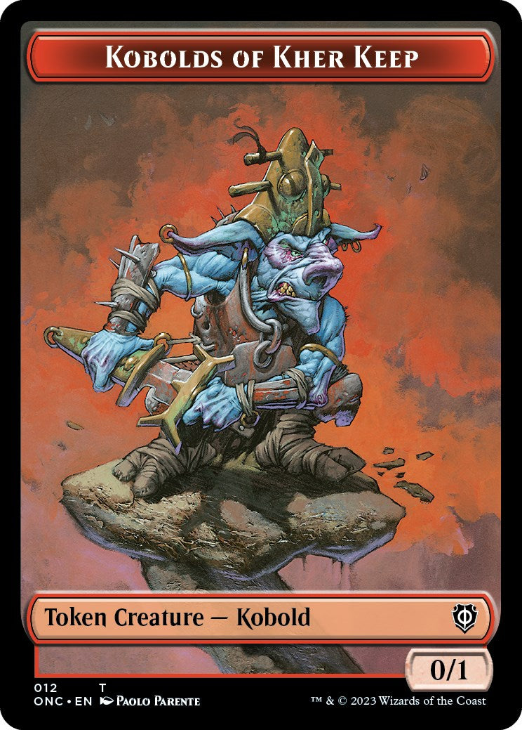 Kobolds of Kher Keep // Dragon Double-Sided Token [Phyrexia: All Will Be One Commander Tokens] | Fandemonia Ltd