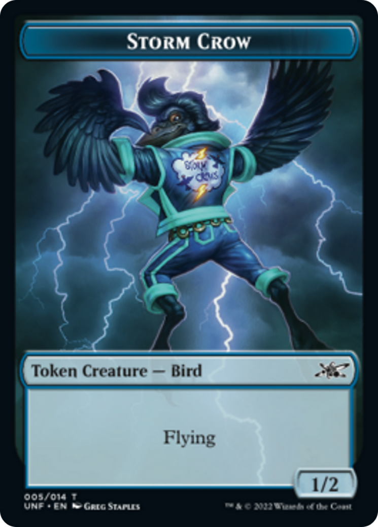 Squirrel // Storm Crow Double-sided Token [Unfinity Tokens] | Fandemonia Ltd