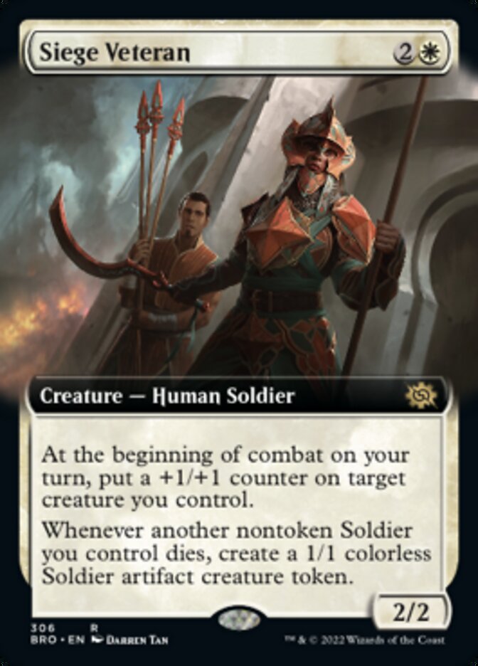 Siege Veteran (Extended Art) [The Brothers' War] | Fandemonia Ltd