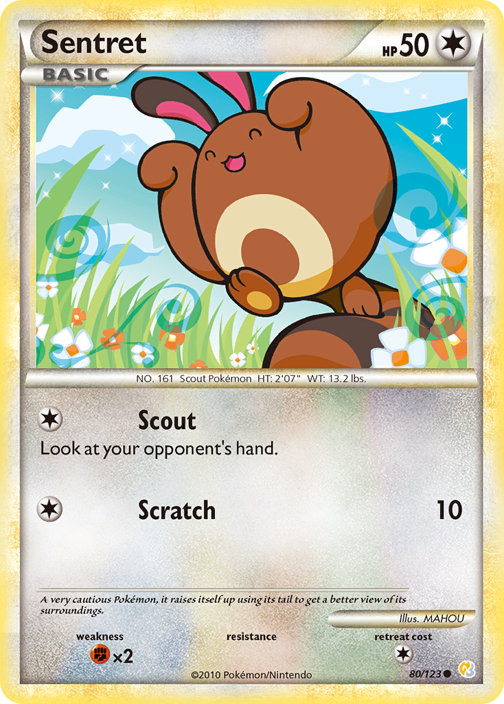 Sentret (80/123) [HeartGold & SoulSilver: Base Set] | Fandemonia Ltd