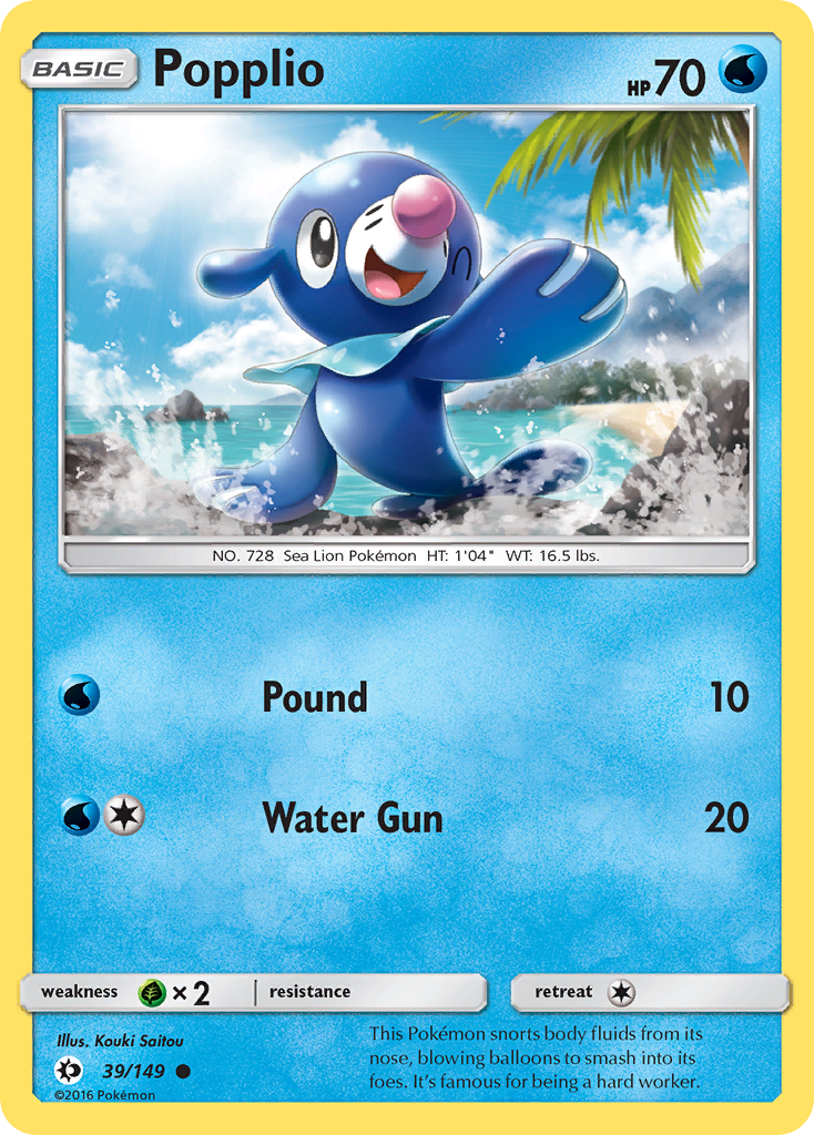 Popplio (39/149) [Sun & Moon: Base Set] | Fandemonia Ltd