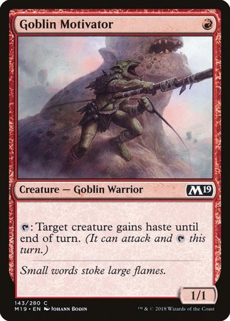 Goblin Motivator [Core Set 2019] | Fandemonia Ltd