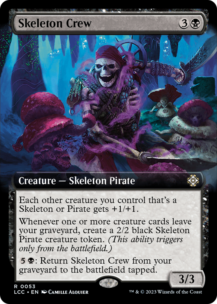 Skeleton Crew (Extended Art) [The Lost Caverns of Ixalan Commander] | Fandemonia Ltd