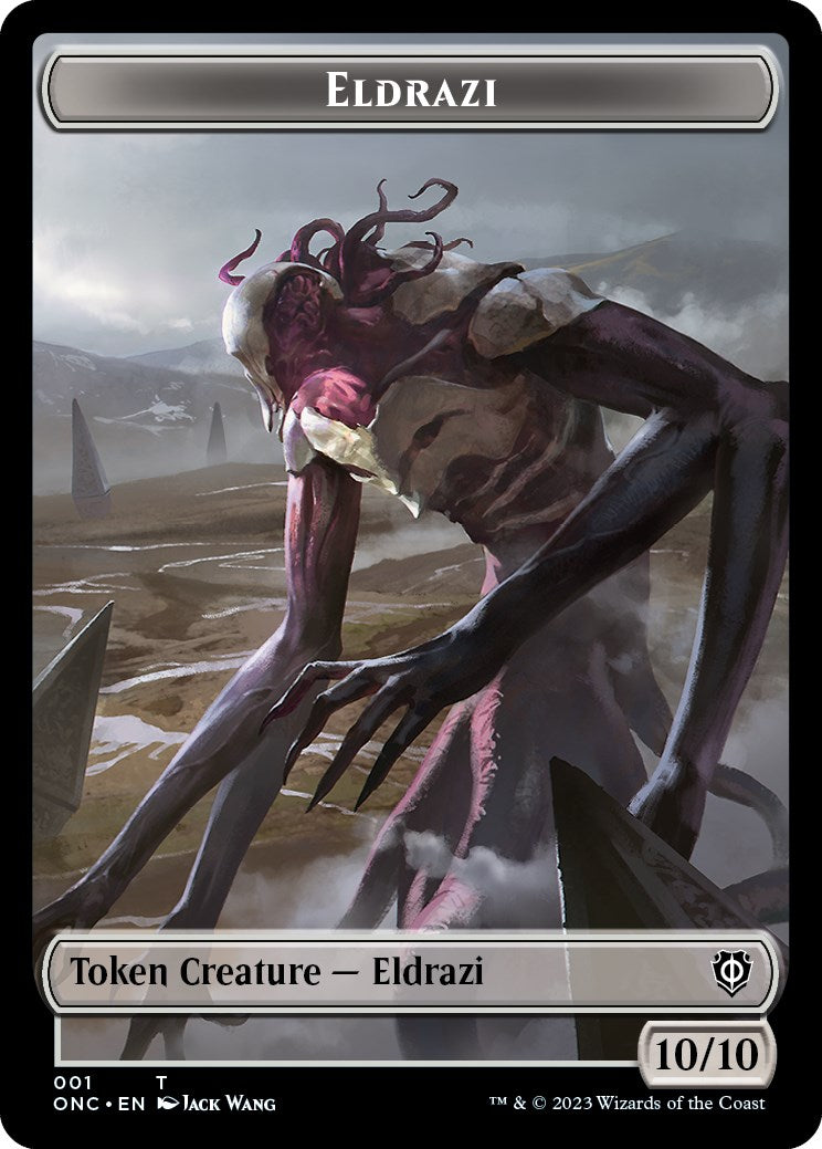 Soldier (017) // Eldrazi Double-Sided Token [Phyrexia: All Will Be One Commander Tokens] | Fandemonia Ltd