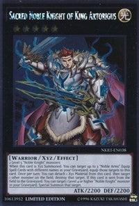 Sacred Noble Knight of King Artorigus [NKRT-EN038] Platinum Rare | Fandemonia Ltd