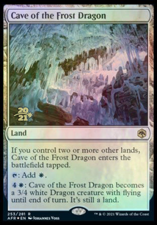 Cave of the Frost Dragon [Dungeons & Dragons: Adventures in the Forgotten Realms Prerelease Promos] | Fandemonia Ltd