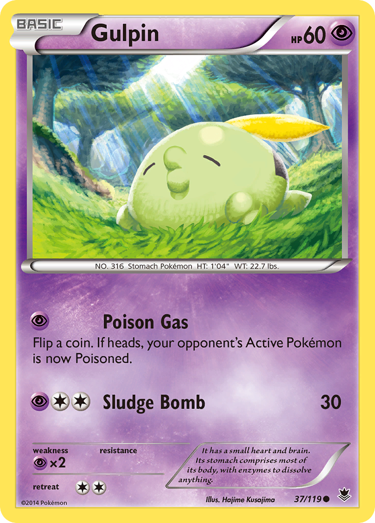 Gulpin (37/119) [XY: Phantom Forces] | Fandemonia Ltd