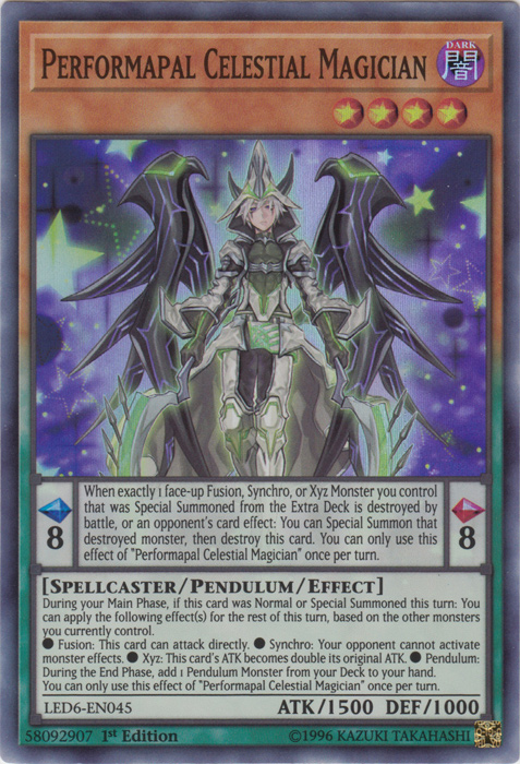 Performapal Celestial Magician [LED6-EN045] Super Rare | Fandemonia Ltd