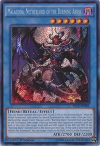 Malacoda, Netherlord of the Burning Abyss [SECE-EN085] Secret Rare | Fandemonia Ltd