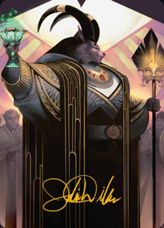 Jetmir, Nexus of Revels 2 Art Card (Gold-Stamped Signature) [Streets of New Capenna Art Series] | Fandemonia Ltd