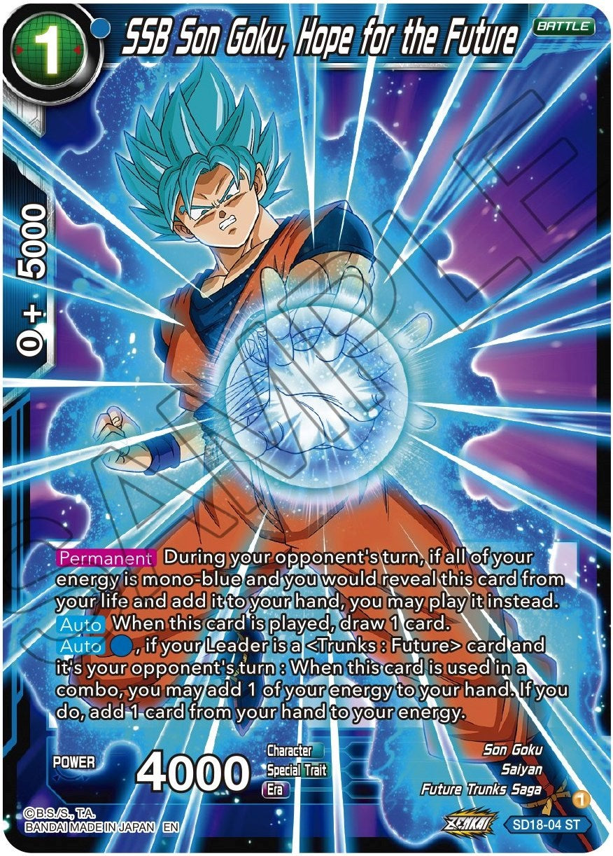 SSB Son Goku, Hope for the Future (SD18-04) [Dawn of the Z-Legends] | Fandemonia Ltd