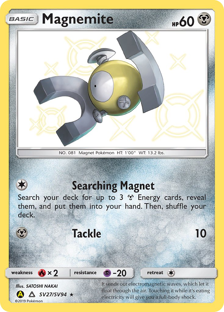 Magnemite (SV27/SV94) [Sun & Moon: Hidden Fates - Shiny Vault] | Fandemonia Ltd