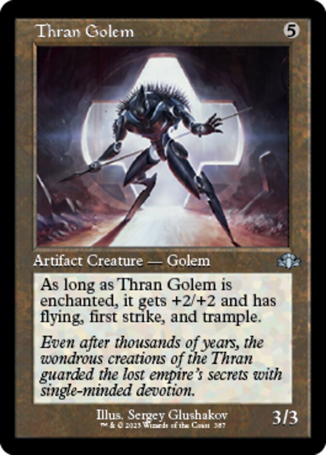 Thran Golem (Retro) [Dominaria Remastered] | Fandemonia Ltd