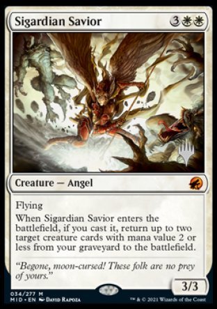 Sigardian Savior (Promo Pack) [Innistrad: Midnight Hunt Promos] | Fandemonia Ltd