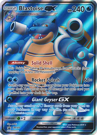 Blastoise GX (SM189) (Jumbo Card) [Sun & Moon: Black Star Promos] | Fandemonia Ltd