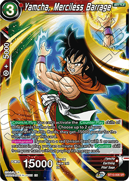 Yamcha, Merciless Barrage (BT10-008) [Cross Spirits] | Fandemonia Ltd