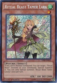 Ritual Beast Tamer Lara [THSF-EN022] Secret Rare | Fandemonia Ltd