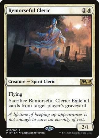 Remorseful Cleric [Core Set 2019] | Fandemonia Ltd