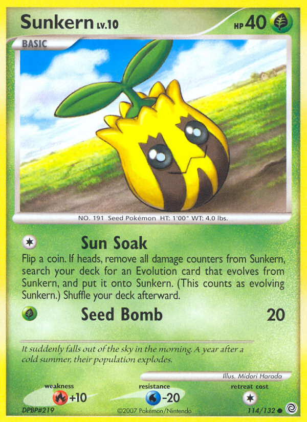 Sunkern (114/132) [Diamond & Pearl: Secret Wonders] | Fandemonia Ltd