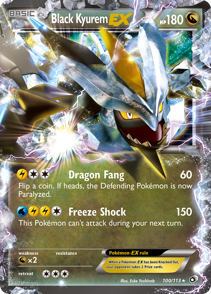 Black Kyurem EX (100/113) [Black & White: Legendary Treasures] | Fandemonia Ltd