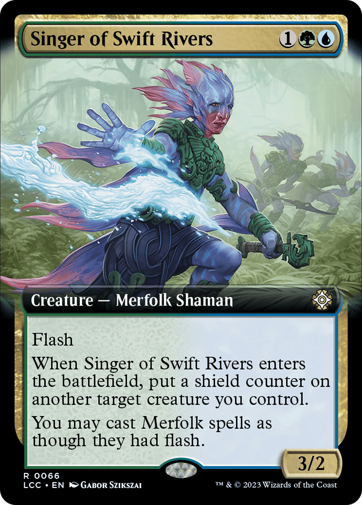 Singer of Swift Rivers (Extended Art) [The Lost Caverns of Ixalan Commander] | Fandemonia Ltd