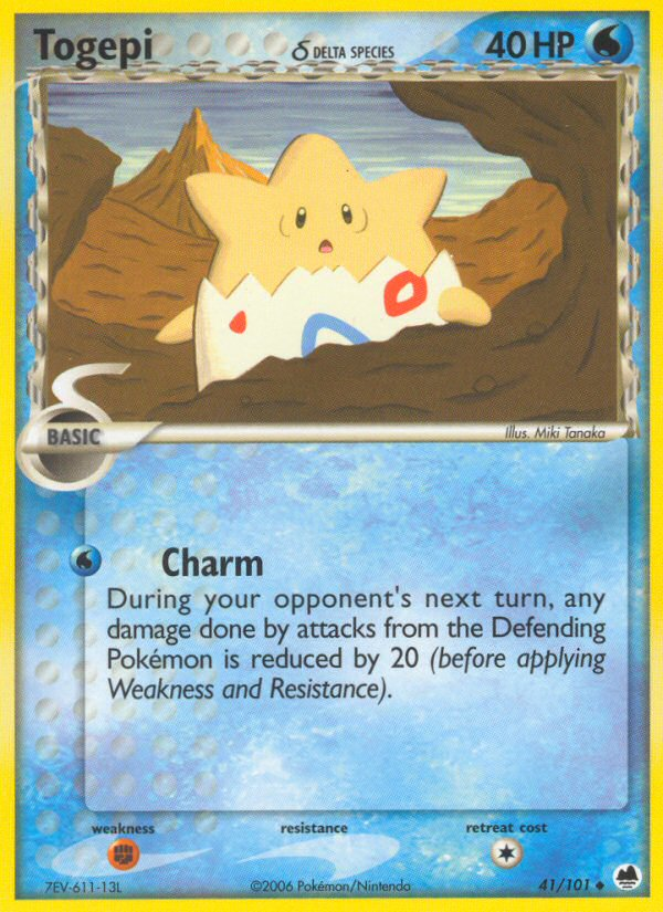 Togepi (41/101) (Delta Species) [EX: Dragon Frontiers] | Fandemonia Ltd