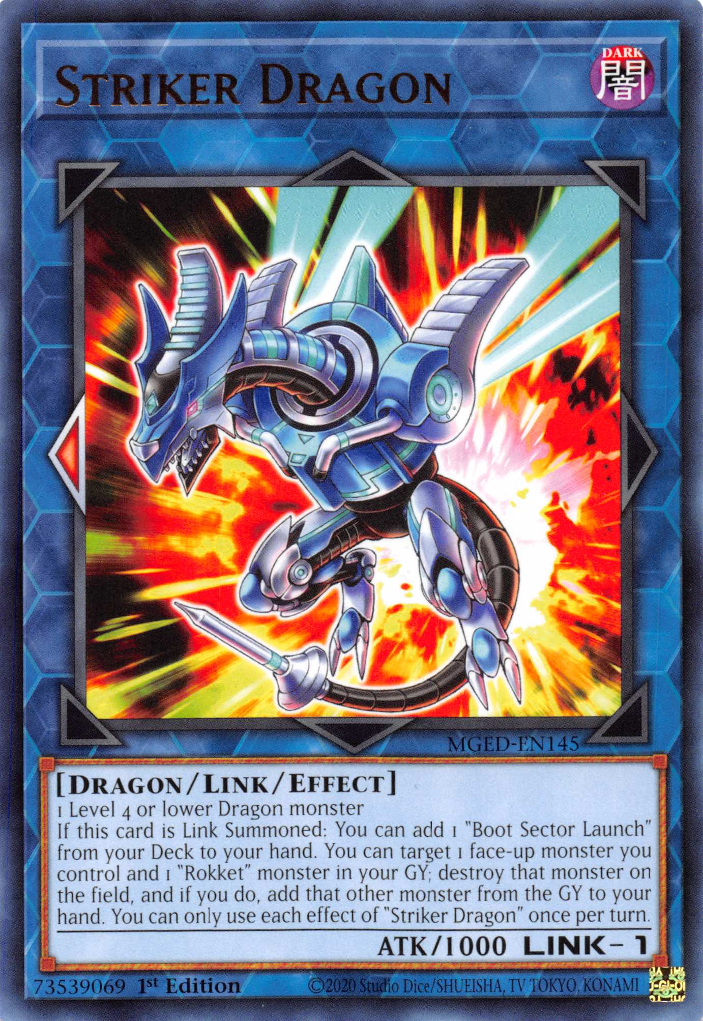 Striker Dragon [MGED-EN145] Rare | Fandemonia Ltd