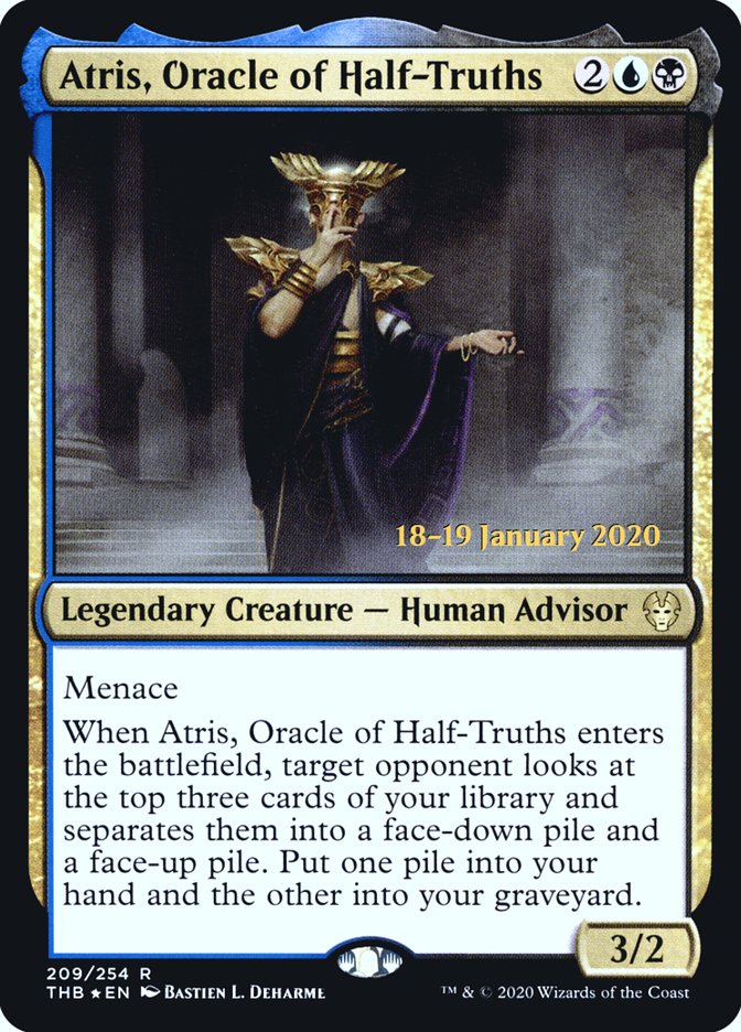 Atris, Oracle of Half-Truths [Theros Beyond Death Prerelease Promos] | Fandemonia Ltd