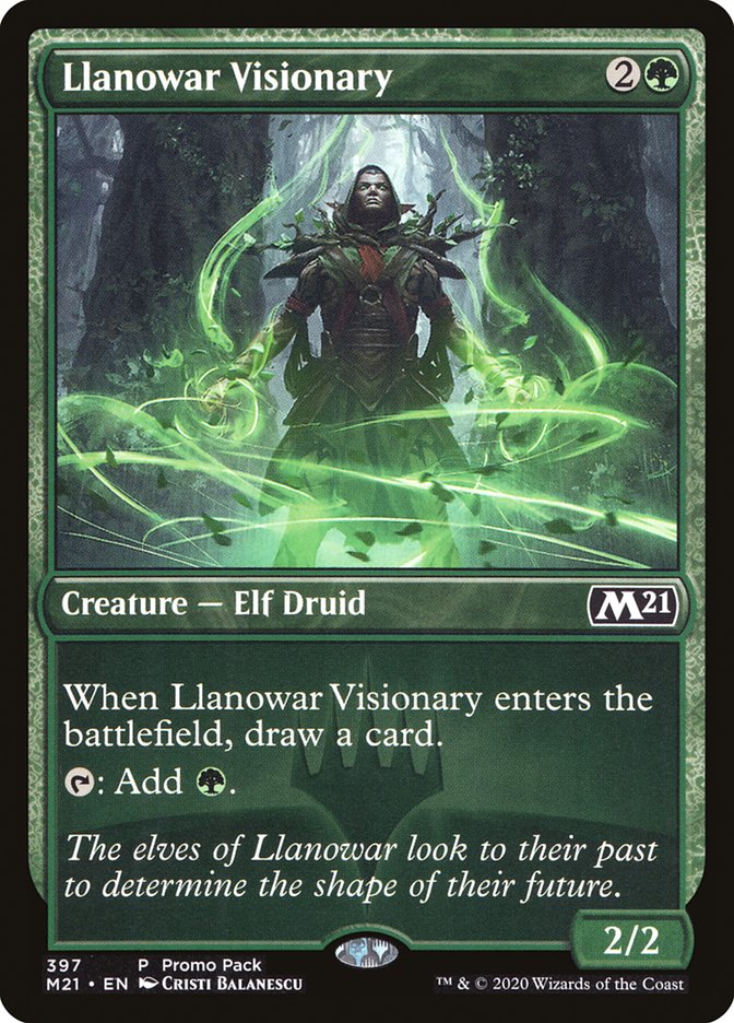 Llanowar Visionary (Promo Pack) [Core Set 2021 Promos] | Fandemonia Ltd