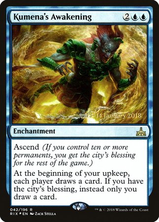 Kumena's Awakening [Rivals of Ixalan Promos] | Fandemonia Ltd