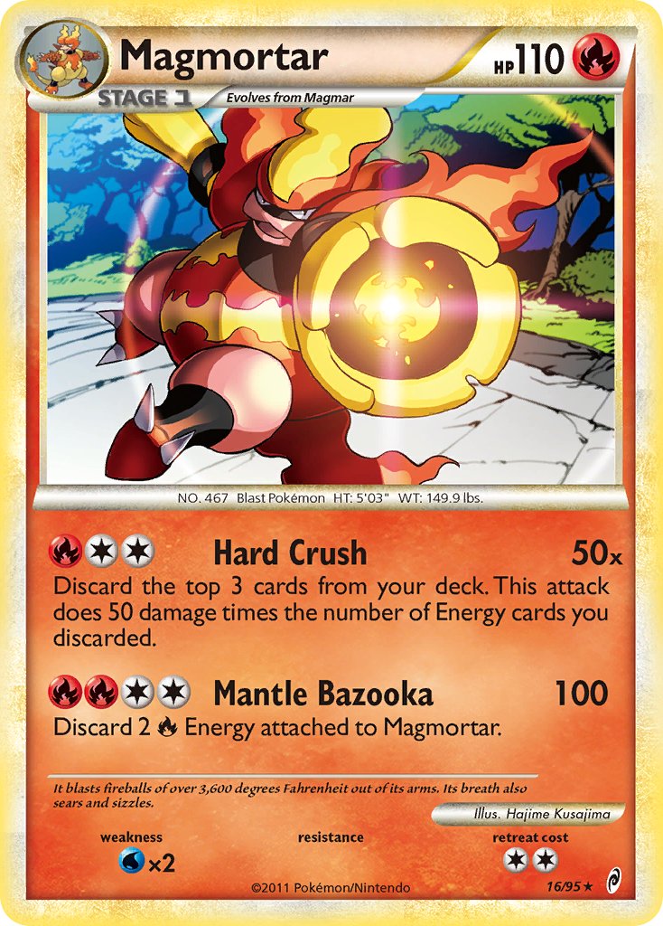 Magmortar (16/95) (Theme Deck Exclusive) [HeartGold & SoulSilver: Call of Legends] | Fandemonia Ltd