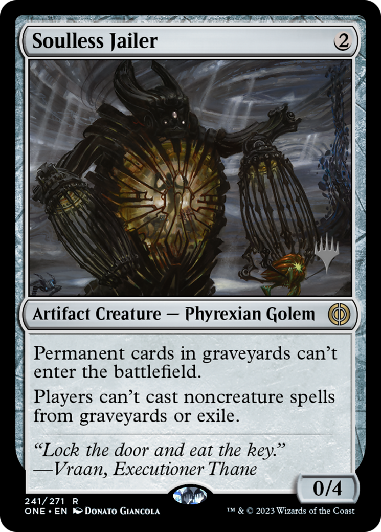 Soulless Jailer (Promo Pack) [Phyrexia: All Will Be One Promos] | Fandemonia Ltd