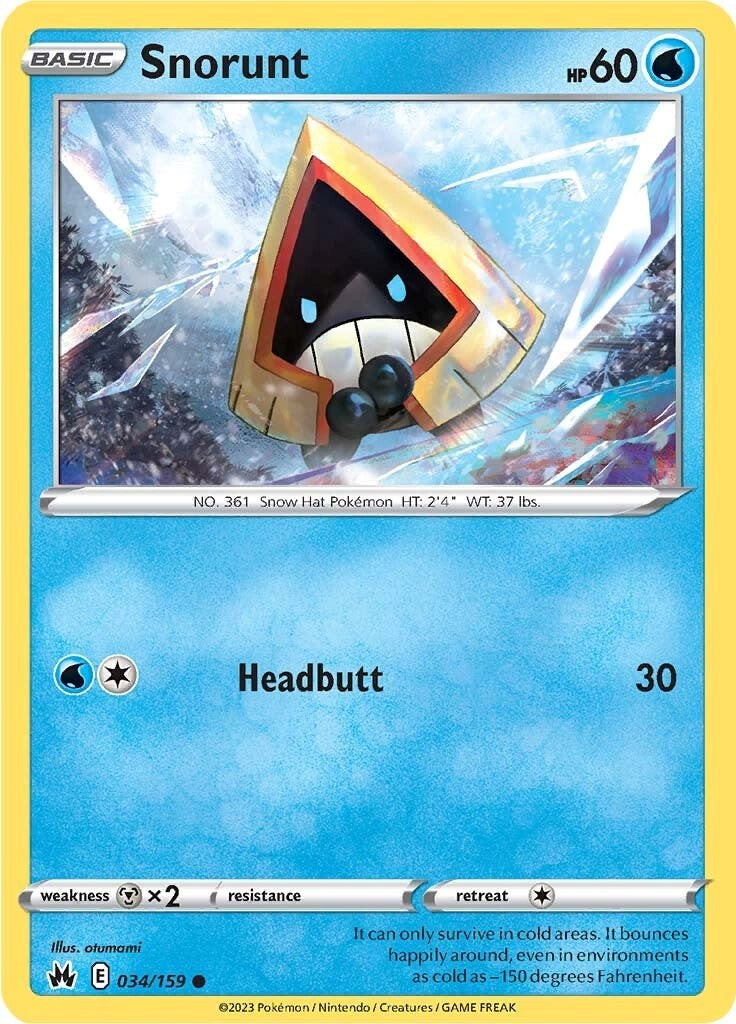 Snorunt (034/159) [Sword & Shield: Crown Zenith] | Fandemonia Ltd