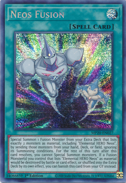 Neos Fusion [MP20-EN027] Prismatic Secret Rare | Fandemonia Ltd