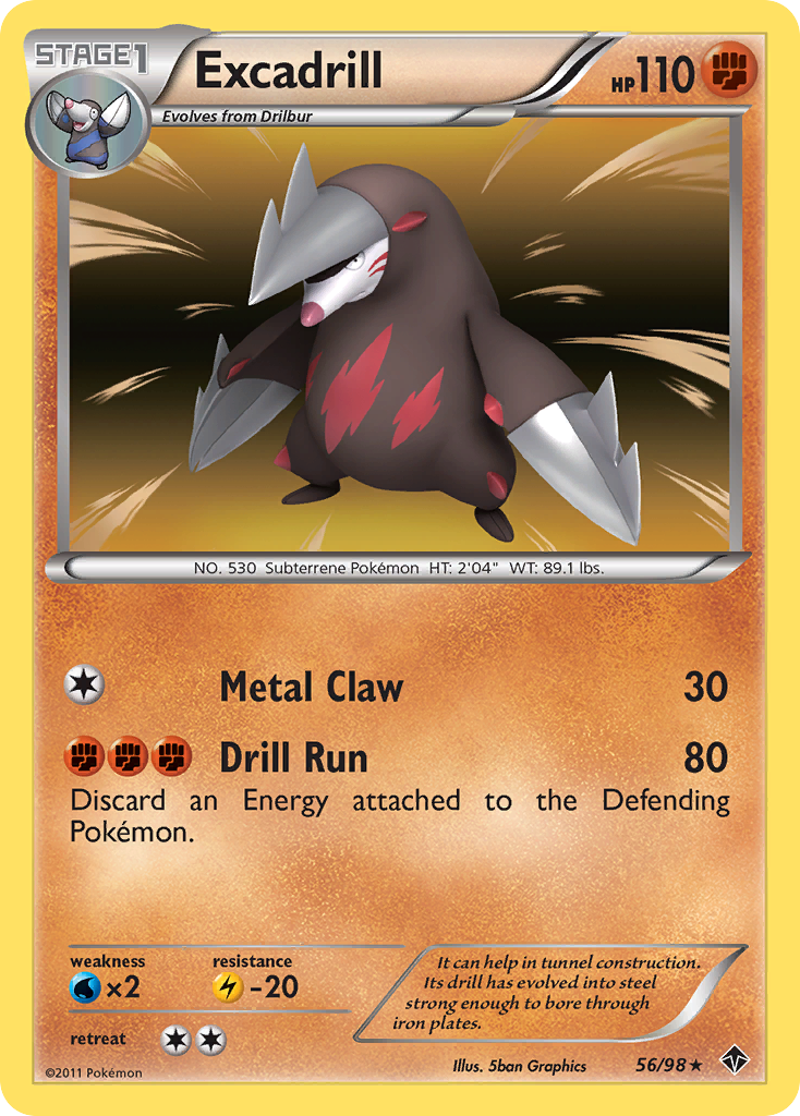 Excadrill (56/98) [Black & White: Emerging Powers] | Fandemonia Ltd