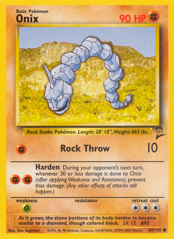 Onix (84/130) [Base Set 2] | Fandemonia Ltd