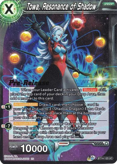 Towa, Resonance of Shadow (BT14-123) [Cross Spirits Prerelease Promos] | Fandemonia Ltd