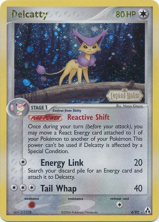 Delcatty (4/92) (Stamped) [EX: Legend Maker] | Fandemonia Ltd