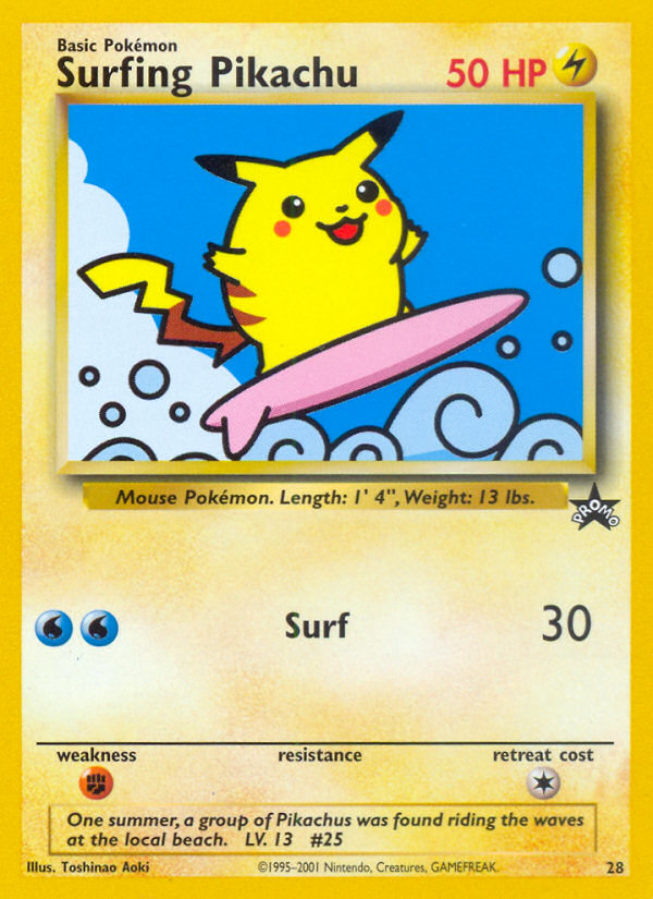 Surfing Pikachu (28) [Wizards of the Coast: Black Star Promos] | Fandemonia Ltd