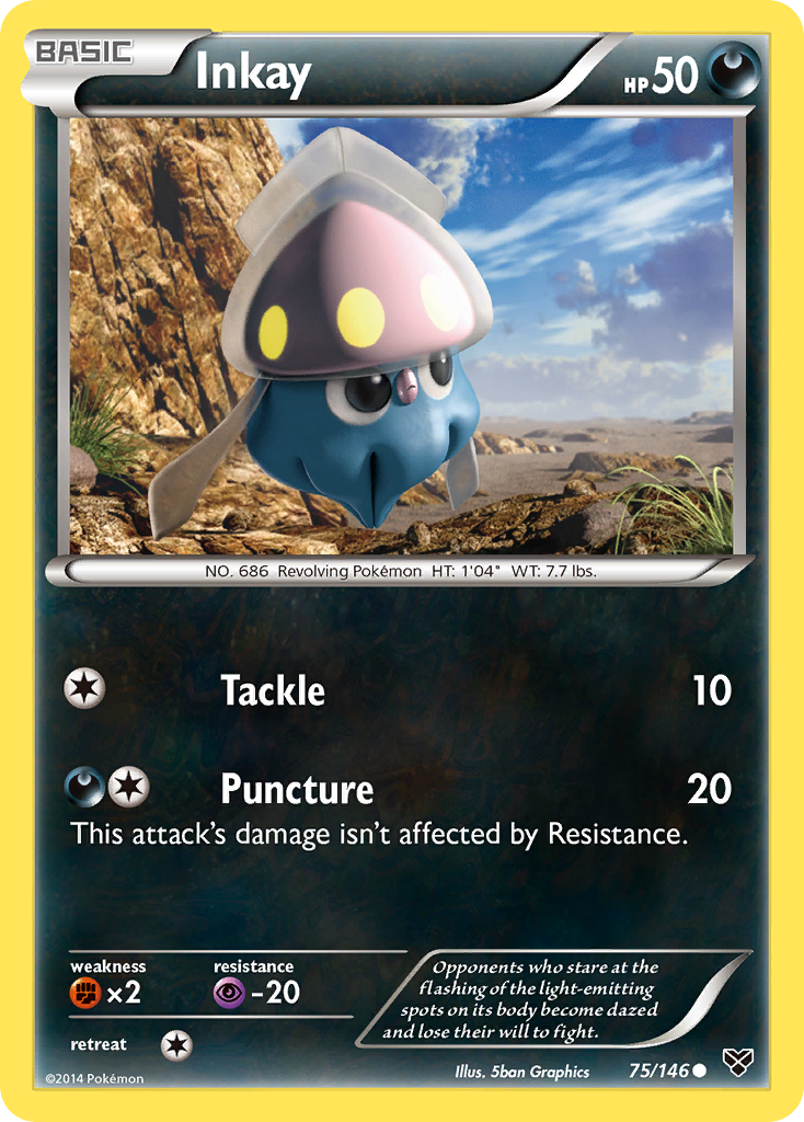 Inkay (75/146) [XY: Base Set] | Fandemonia Ltd