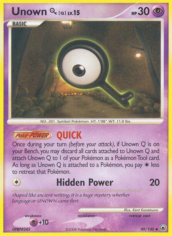 Unown Q (49/100) [Diamond & Pearl: Majestic Dawn] | Fandemonia Ltd