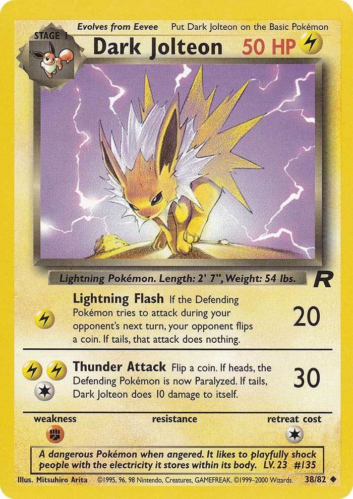 Dark Jolteon (38/82) [Team Rocket Unlimited] | Fandemonia Ltd