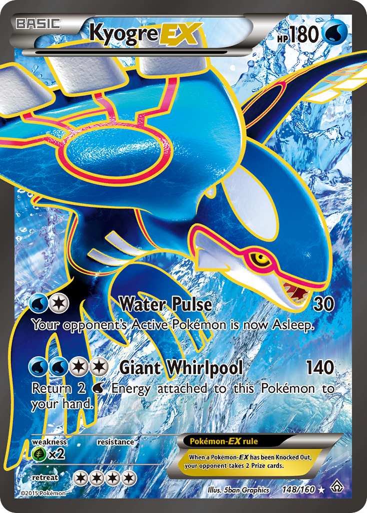 Kyogre EX (148/160) [XY: Primal Clash] | Fandemonia Ltd