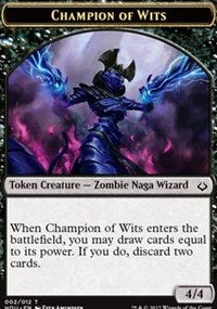 Champion of Wits // Insect Double-sided Token [Hour of Devastation Tokens] | Fandemonia Ltd