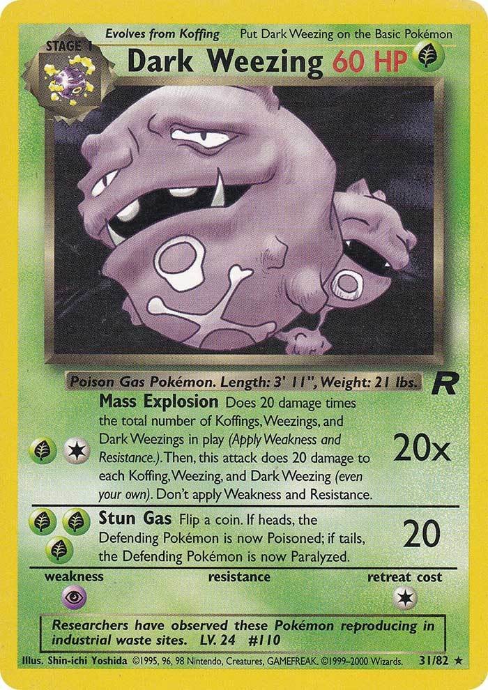 Dark Weezing (31/82) [Team Rocket Unlimited] | Fandemonia Ltd