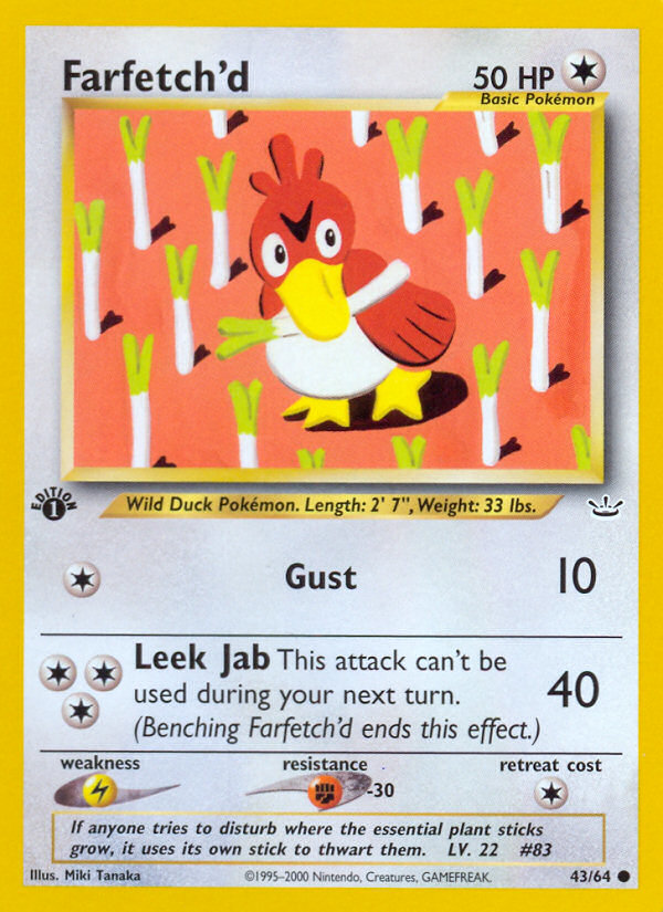 Farfetch'd (43/64) [Neo Revelation 1st Edition] | Fandemonia Ltd