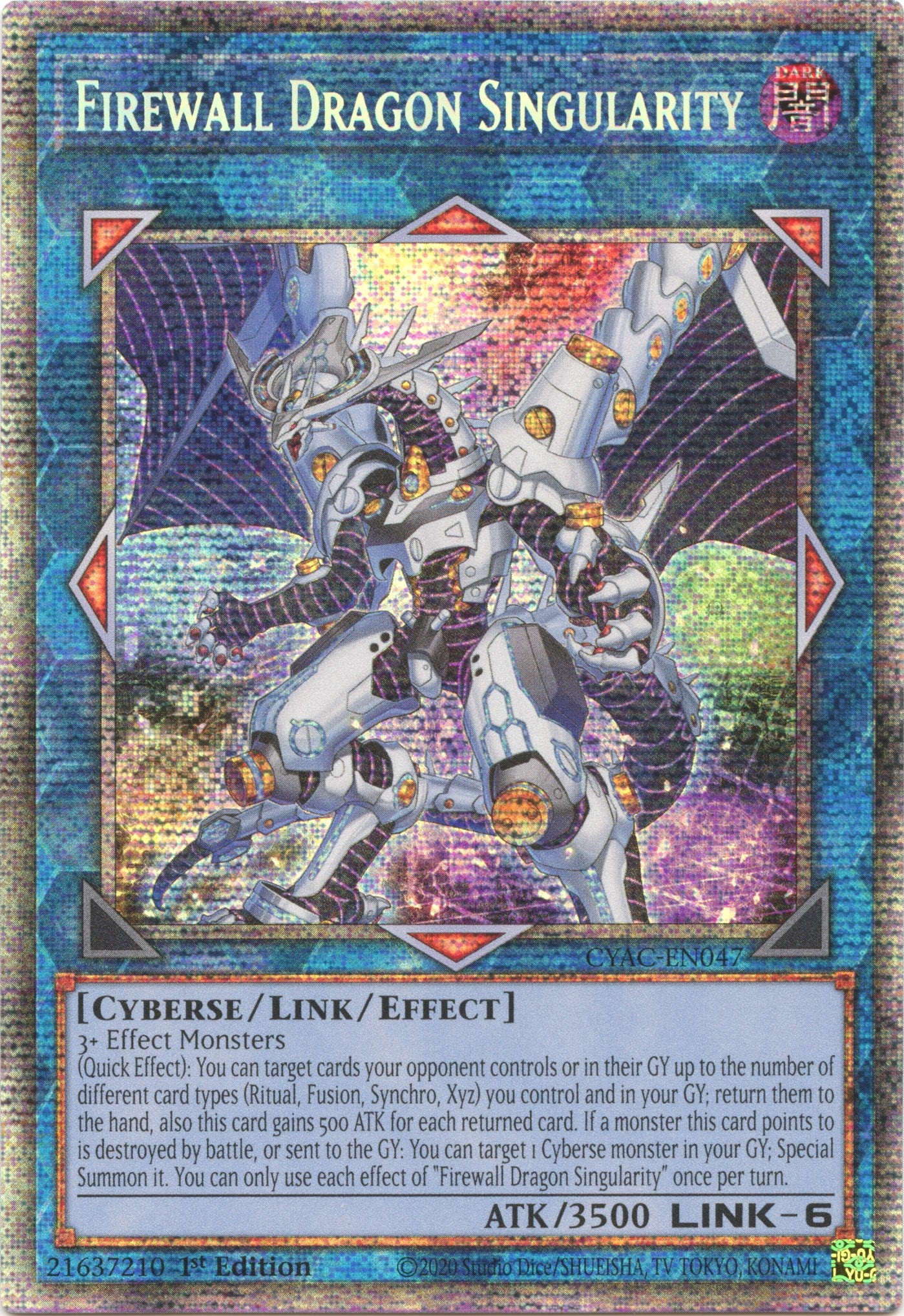 Firewall Dragon Singularity [CYAC-EN047] Starlight Rare | Fandemonia Ltd